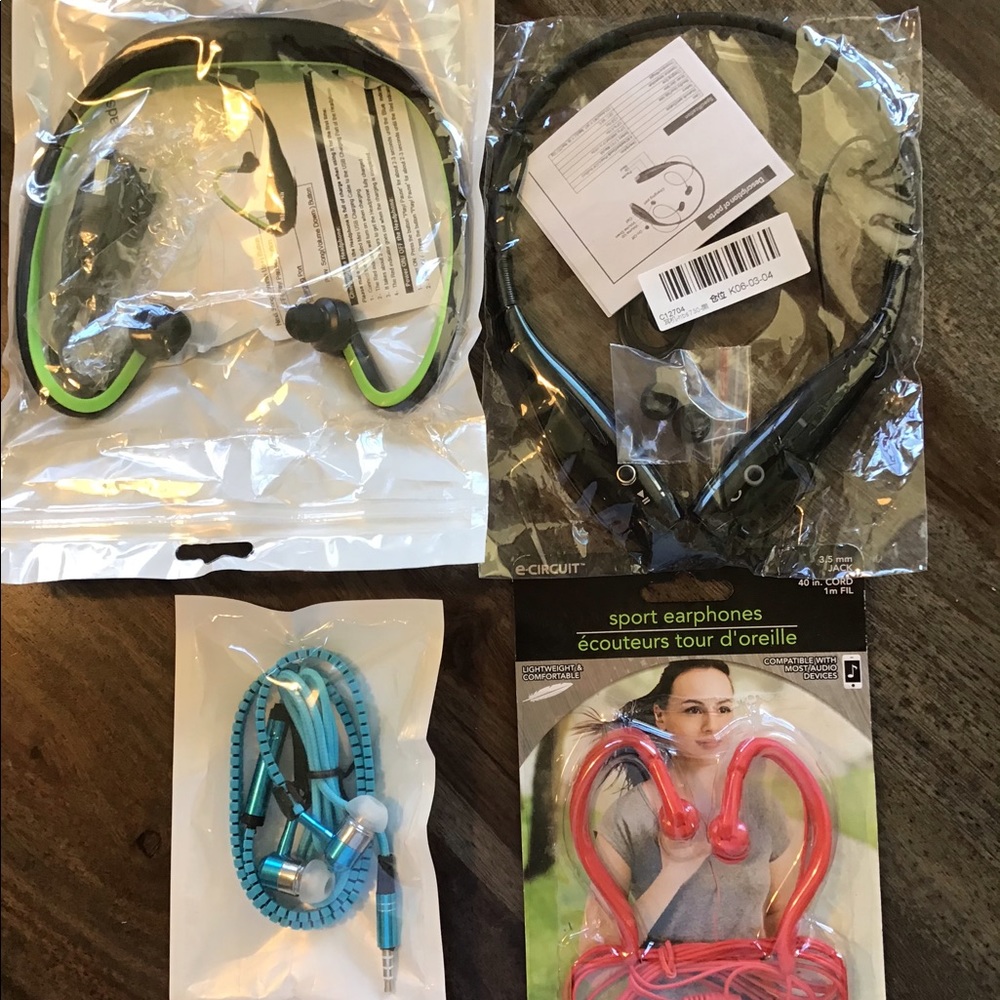 NEW Sports Headphones and Ear Buds
